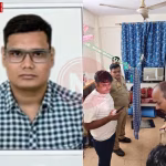 बीएचयू सुश्रुत हॉस्टल का बाहरी दृश्य जहां पुलिस जांच कर रही है।