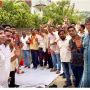 विधायक सौरभ श्रीवास्तव रामनगर में विकास परियोजना का शिलान्यास करते हुए