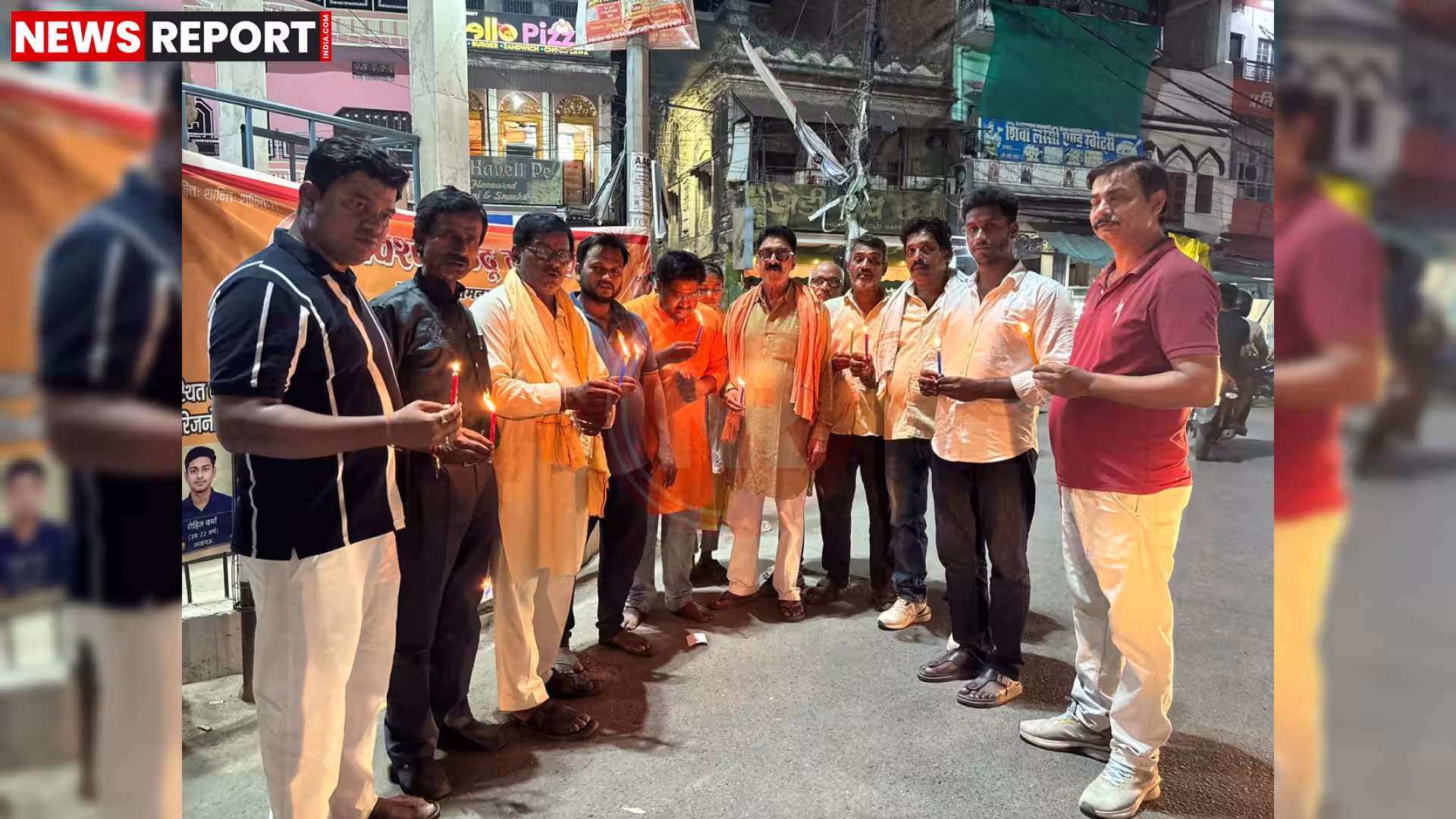 रामनगर में लखनऊ अग्निकांड पीड़ितों की याद में कैंडल मार्च