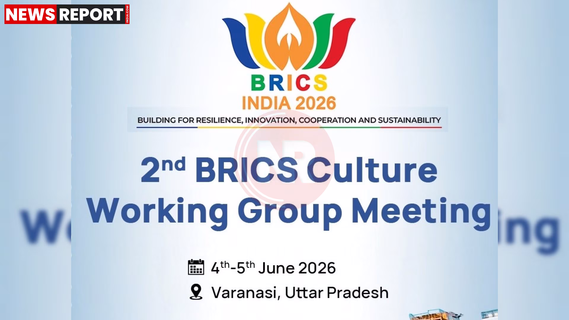 वाराणसी एयरपोर्ट पर ब्रिक्स प्रतिनिधियों का पारंपरिक भारतीय स्वागत