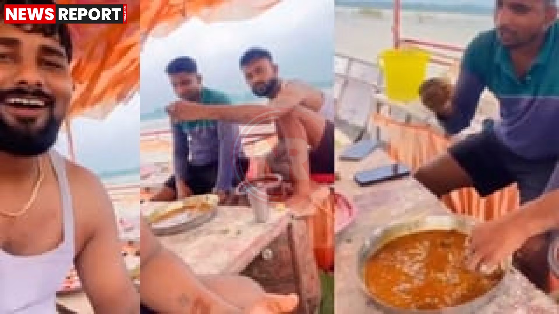 सरयू नदी में नाव पर कथित बीयर और मटन पार्टी का वायरल वीडियो