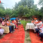 विधायक सौरभ श्रीवास्तव वाराणसी में बूथ अध्यक्षों की बैठक को संबोधित करते हुए