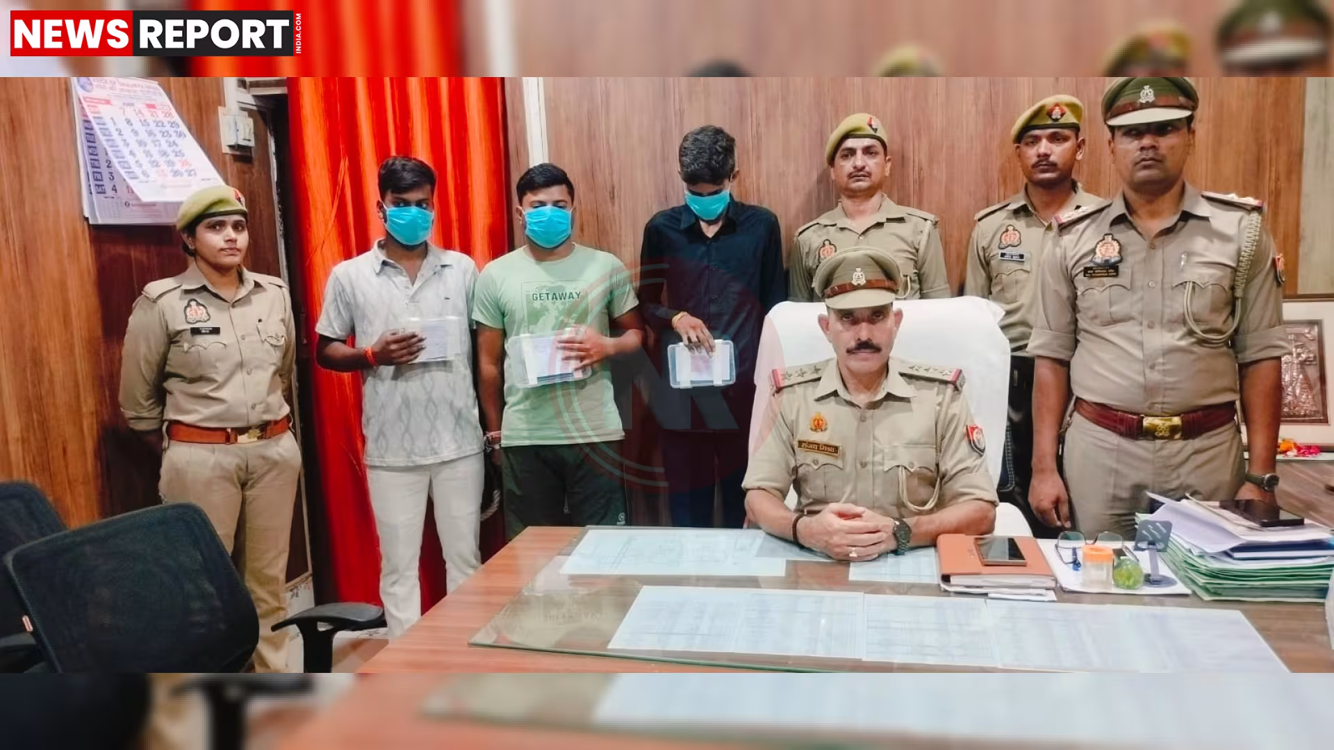 वाराणसी पुलिस द्वारा साइबर ठगी के आरोपियों की गिरफ्तारी, ऑपरेशन सीवाई वज्र का लोगो