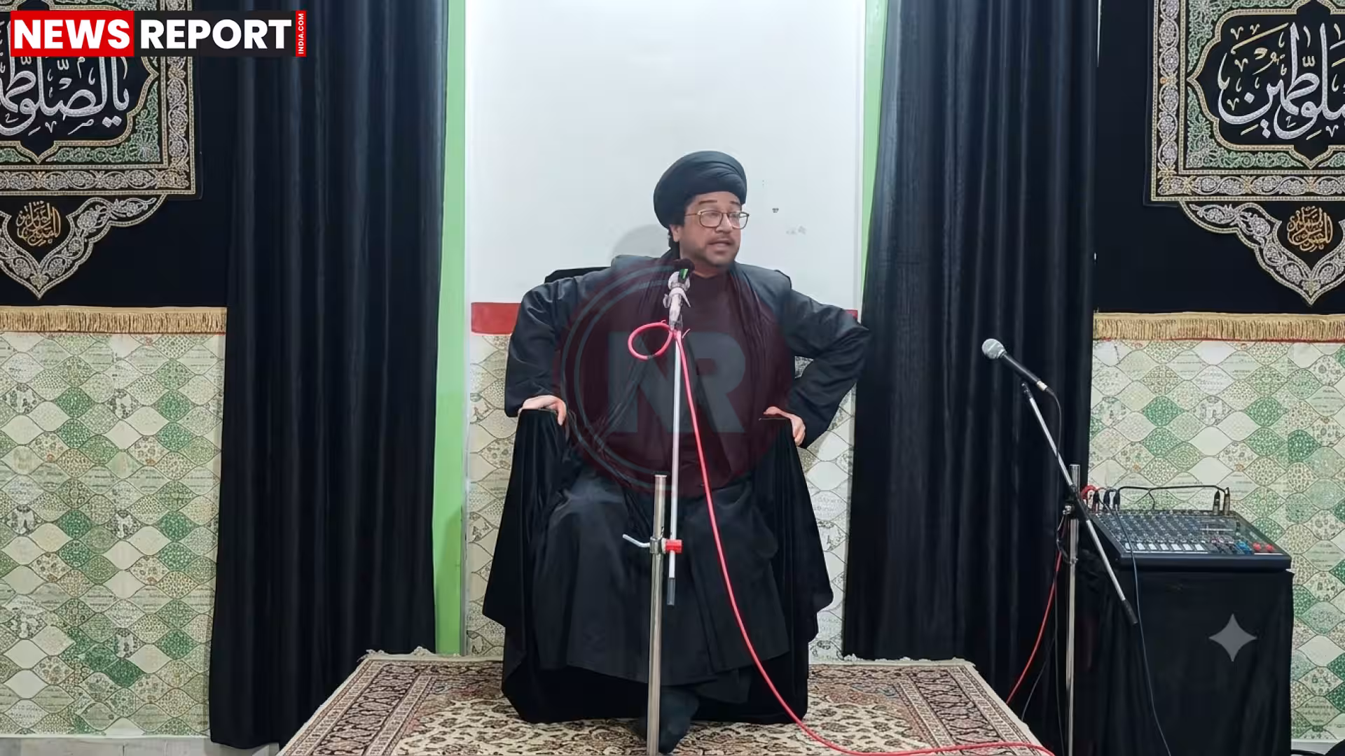 गोलाघाट वाराणसी में मरहूमा अबरार फातिमा के चेहल्लुम की मजलिस में अकीदतमंद