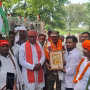 सेवानिवृत्त बीएसएफ इंस्पेक्टर मेवालाल पटेल का ग्रामीणों द्वारा भव्य स्वागत, तिरंगा यात्रा