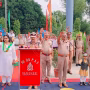 रामनगर पीएसी में ध्वजारोहण करते सेनानायक डॉ अनिल कुमार पाण्डेय