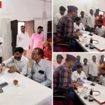 विधायक सौरभ श्रीवास्तव जनसुनवाई में लोगों की समस्याएं सुनते हुए