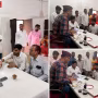 विधायक सौरभ श्रीवास्तव जनसुनवाई में लोगों की समस्याएं सुनते हुए