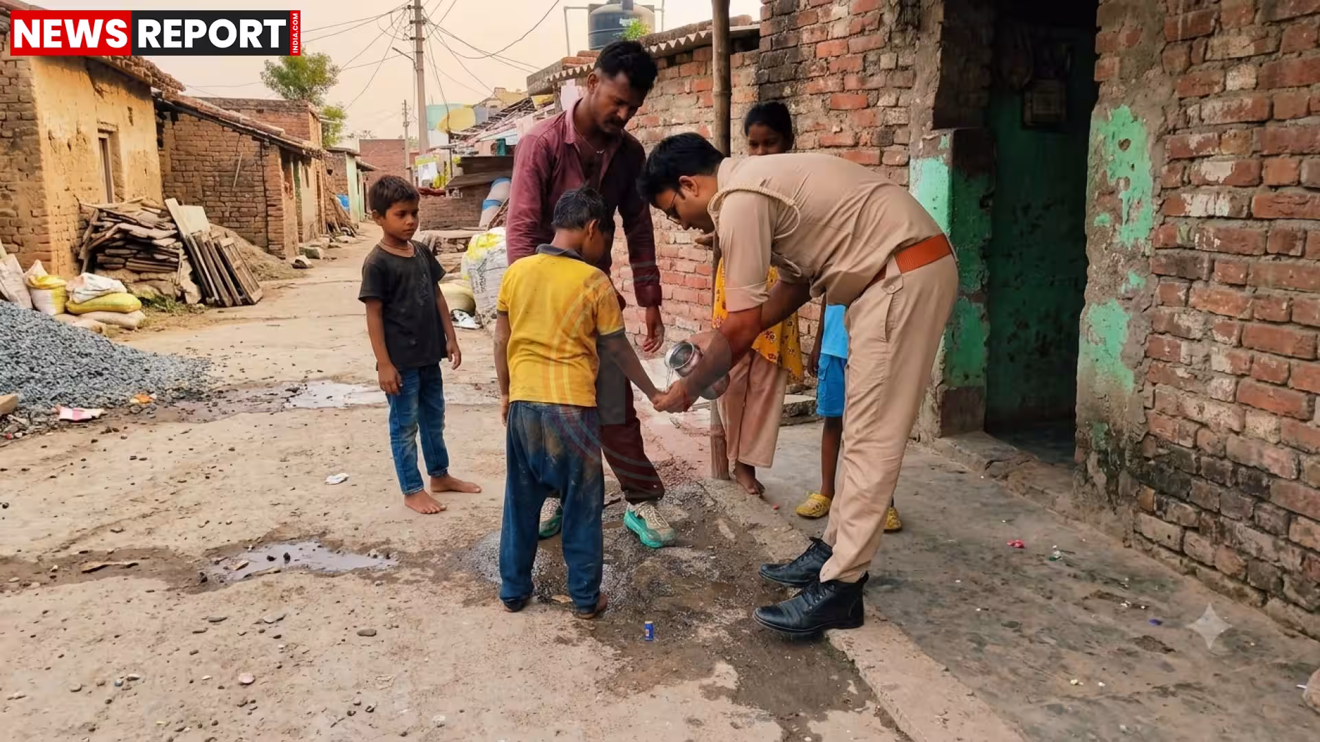 रामनगर में गंगा नदी से बालिका को बचाते पुलिसकर्मी और नाविक