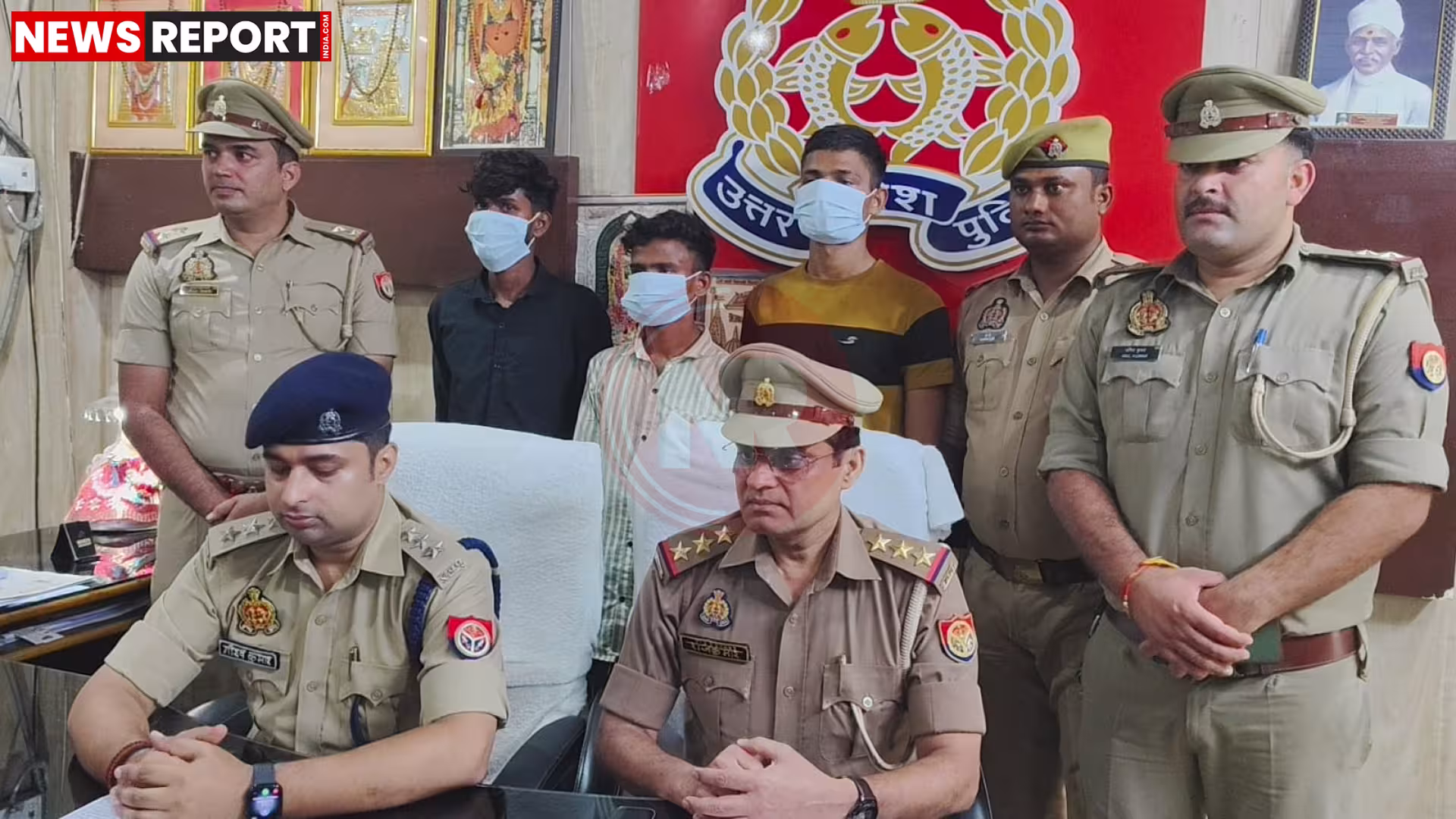 पुलिस द्वारा बरामद 12 चोरी की साइकिलें और गिरफ्तार तीन आरोपी