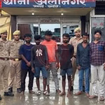 पुलिस द्वारा पकड़े गए 8 भैंस चोर आरोपी और बरामद की गई चोरी की भैंस व पिकअप वाहन