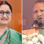 केंद्रीय मंत्री अन्नपूर्णा देवी और मुख्यमंत्री योगी आदित्यनाथ वाराणसी में पोषण माह का शुभारंभ करते हुए।