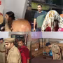 वाराणसी में गेस्ट हाउस पर पुलिस की छापेमारी में पकड़े गए लोग