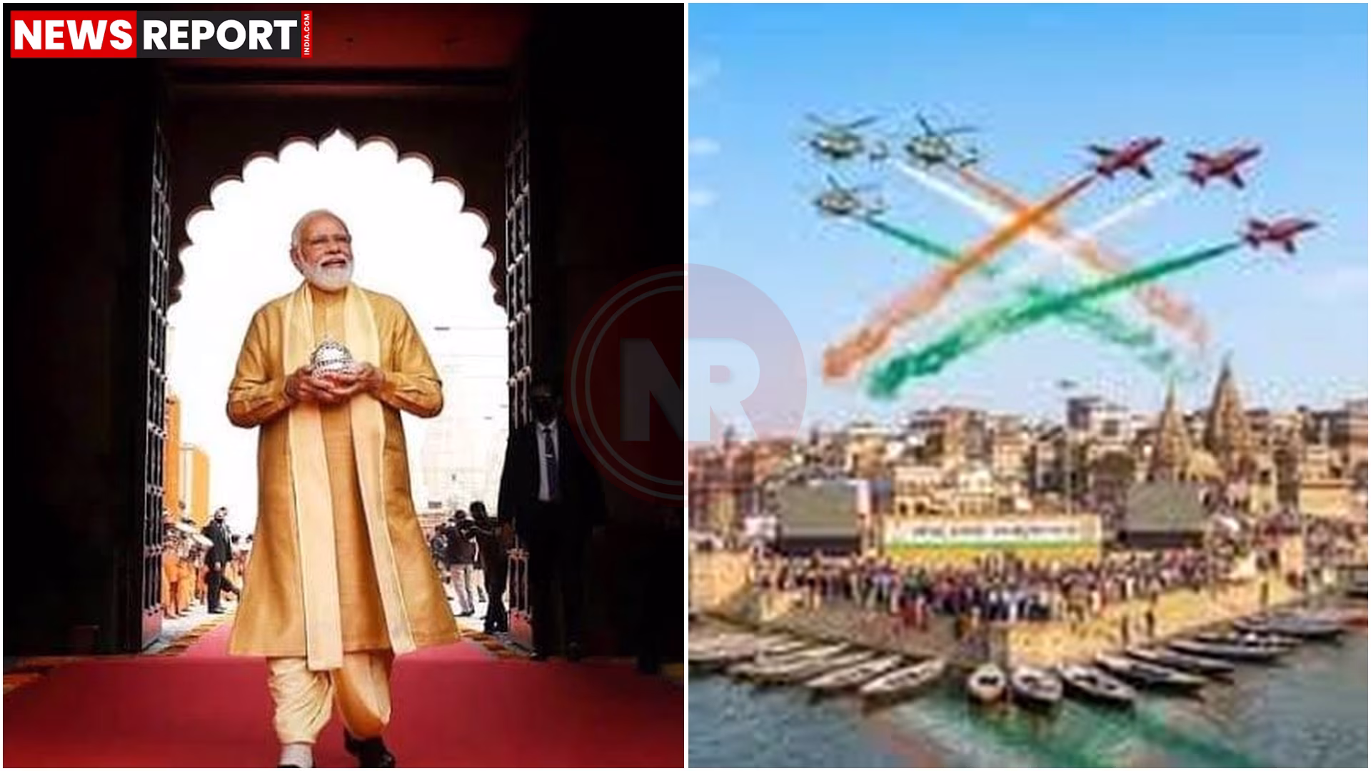 वाराणसी में प्रधानमंत्री मोदी के स्वागत की तैयारी में जुटे भाजपा कार्यकर्ता