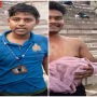गंगा में डूबते युवकों को बचाते पुलिसकर्मी